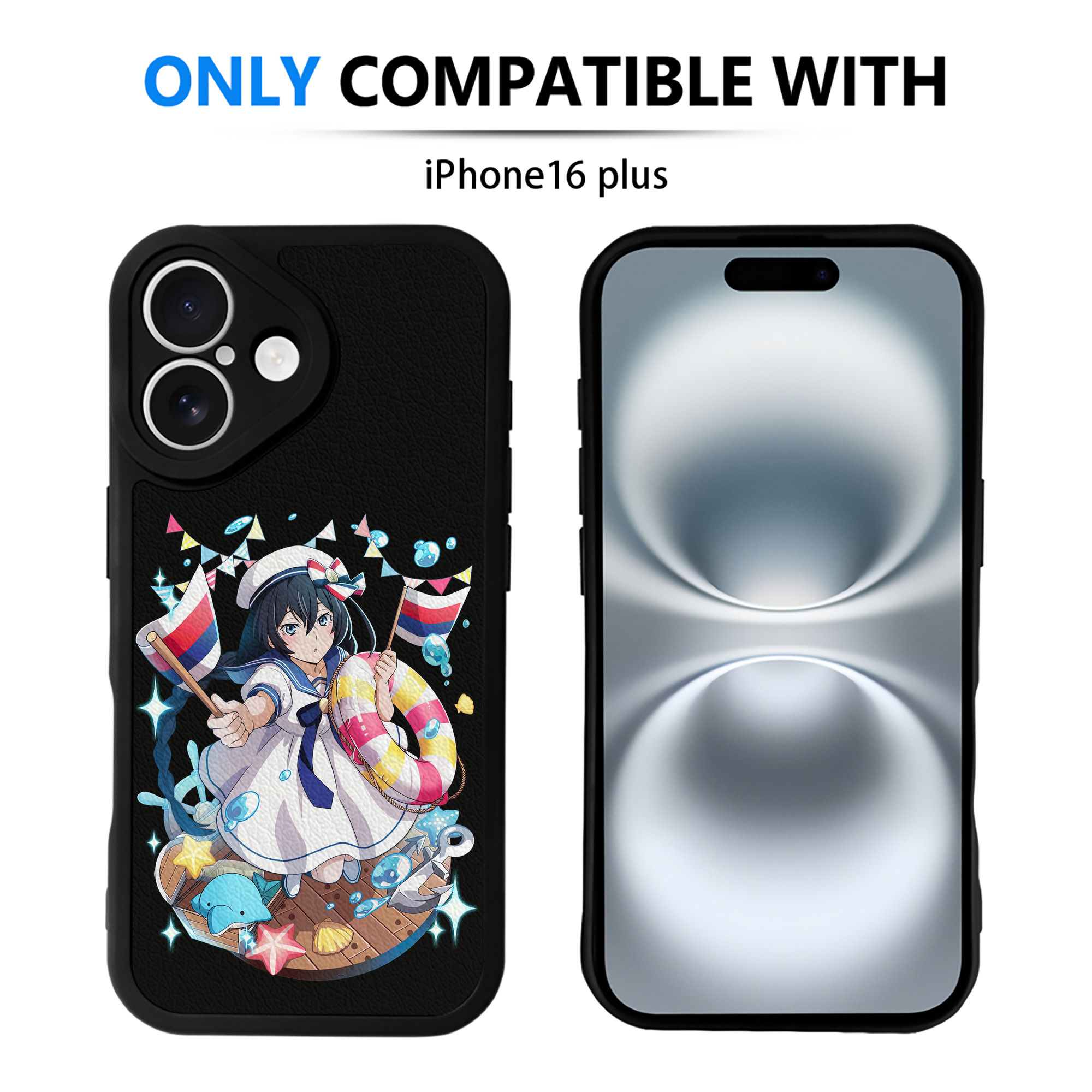 （画像用） 文豪ストレイドッグス Bungo Stray Dogs 【iPhone 16シリーズ対応】シリコンスマホケース（レザー調） 材質：シリコン